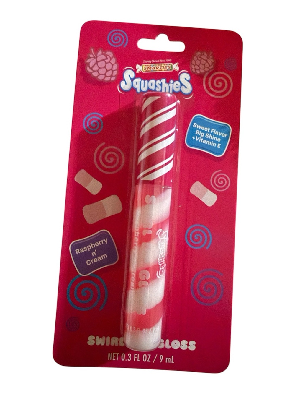 Smarties Squashies Swirl Lip Gloss Raspberry n’ Cream
